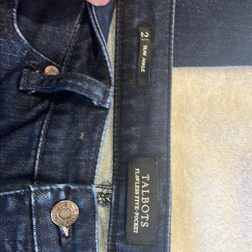 Talbots Blue Straight Leg Jeans Classic Denim - Picture 2 of 6